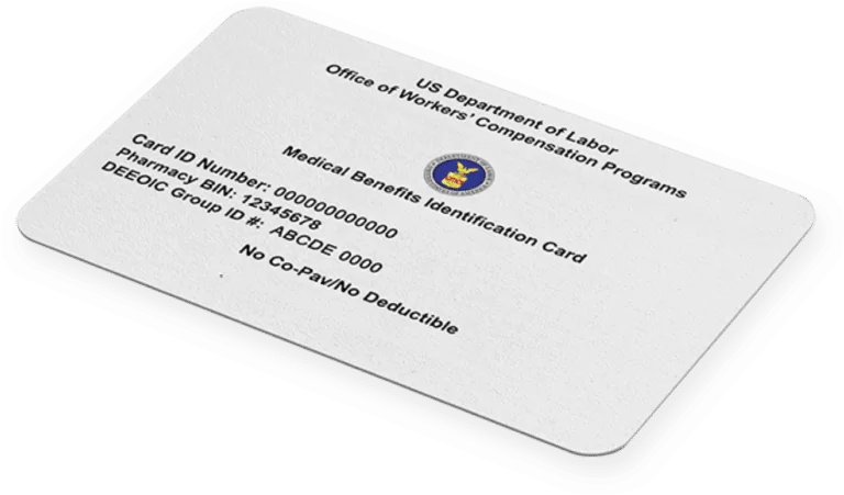 US Department of Labor Medical Benefits Identification Card